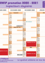 Calendrier ENFiP 2020 - 2021 Inspecteurs stagiaires